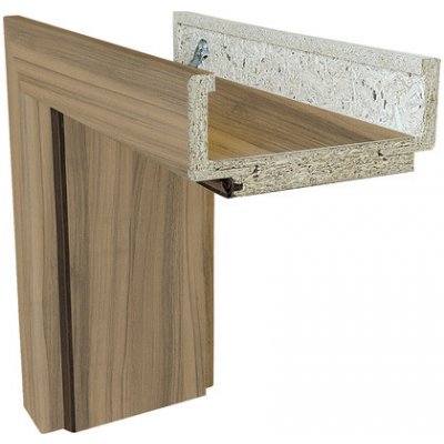Solodoor Obložková zárubeň , 90 L, , ořech šířka 100 mm – Sleviste.cz