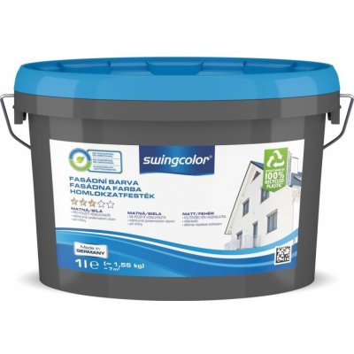 Swingcolor Fasádní barva, bílá, 1 l 6226 T0001 0 – Zboží Mobilmania