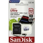 SanDisk microSDXC 64 GB SDSQUNS-064G-GN3MA – Hledejceny.cz