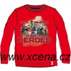 Dětské tričko Heroes Avengers tričko červené