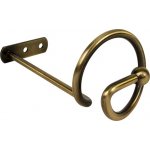 KovovégarnýžeCZ Úchyt na záclonu či závěs Spirála mosaz antik- pár – Zboží Mobilmania