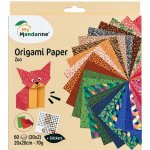 Avenue Mandarine Papíry na origami Zoo 20 x 20 cm 60 ks – Hledejceny.cz