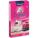 Vitakraft Snack Liquid hovězí + inulin cat 6 x 15 g – Zbozi.Blesk.cz