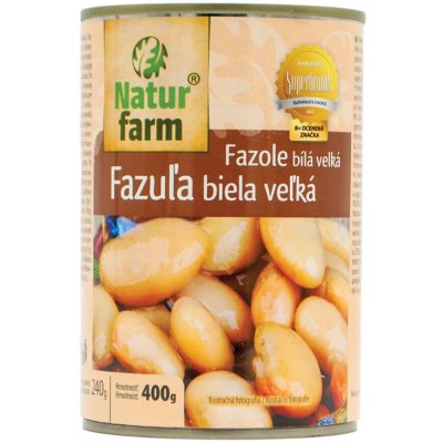 Naturfarm Fazole bílá velká 400 g – Zboží Dáma