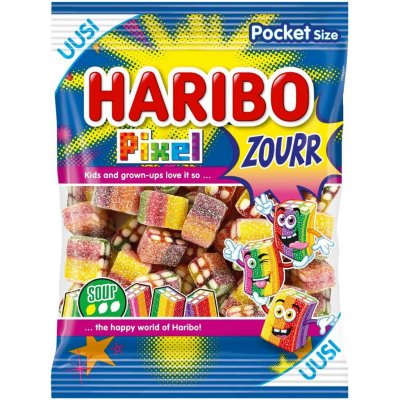 Haribo Pixel želé s ovocnou příchutí 80 g – Sleviste.cz