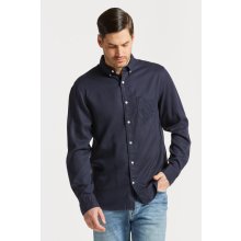 Gant košile reg UT gmnt dyed lyocell modrá
