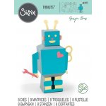 Sizzix Thinlits vyřezávací kovové šablony 3D Robot – Sleviste.cz