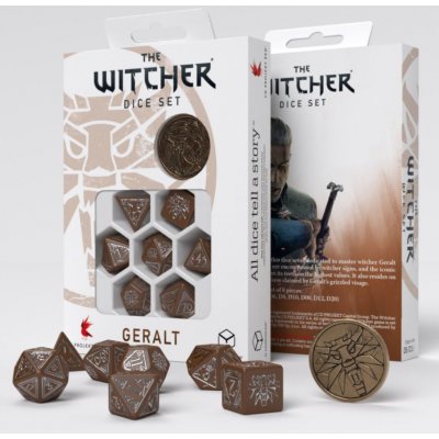 Sada kostek Zaklínač Geralt barva hnědo-stříbrná – Zboží Živě