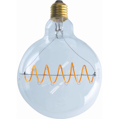 Segula 55085 LED soft Bridge Globe 125 Curved Plus čirá E27 6,5 W (35 W) 400 Lm 1900 K – Zboží Mobilmania