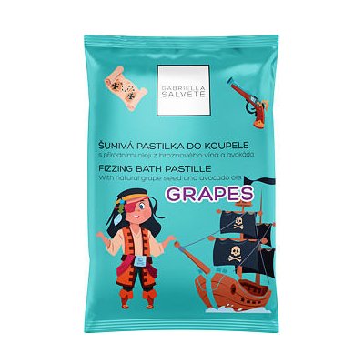 Gabriella Salvete Fizzing Bath Pastille šumivá pastilka do koupele pro ženy Grapes 40 g – Zboží Dáma