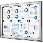 A-Z Reklama CZ Vitrína interier-exterier SCS8xA4 pro prospekty 8xA4 - Stříbrná – Zboží Živě