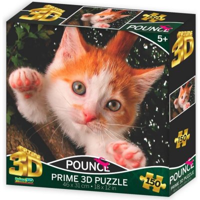 PRIME 3D Skákající kočka: Jennifer 3D 150 dílků – Zbozi.Blesk.cz
