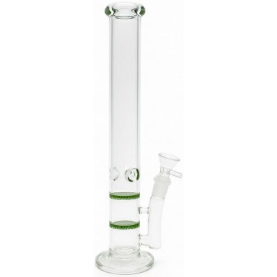 WeedShop Skleněný bong HoneyComb zelený 38 cm – Sleviste.cz