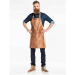 Chaud Devant Kožená zástěra Regular Bourbon Gold Brown – Zboží Mobilmania