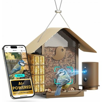 Birdfy Ptačí krmítko Metal V kovové s kamerou a solárním panelem EPPAMBNBFM00302 – Zboží Mobilmania