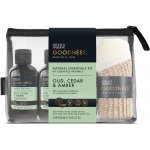 Baylis & Harding Goodness sprchový gel 150 ml + tělové mléko 150 ml + pěna do koupele 150 ml + peelingová rukavice 1 ks + kosmetická taštička – Hledejceny.cz