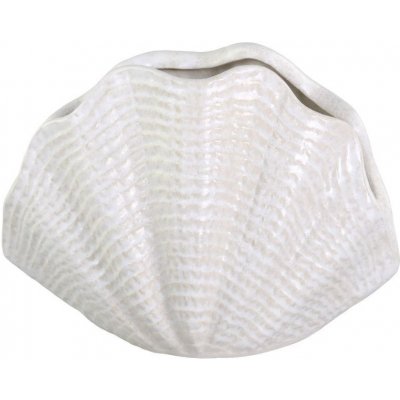 Krémová antik keramická dekorace váza mušle Shells - 29*15*20 cm - Chic Antique – Hledejceny.cz