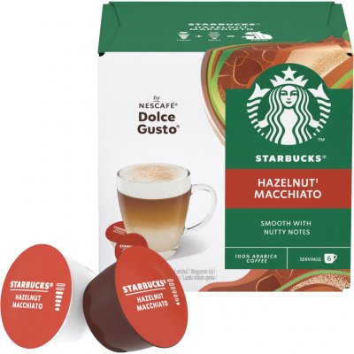 STARBUCKS Dolce Gusto Kapsle do kávovaru Hazelnut Macchiato 12 ks – Zboží Dáma