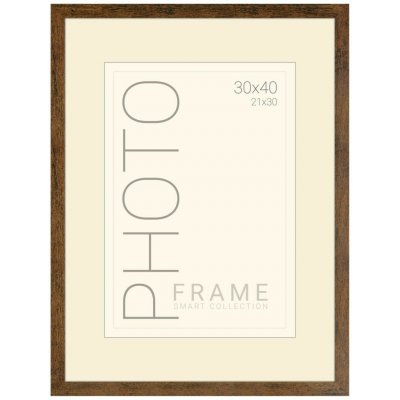 Fotorámeček, 30 × 40 cm, dřevěný, hnědý – Zboží Živě