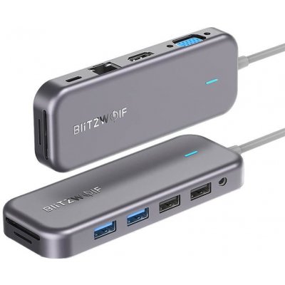 Adapter 11v1 Blitzwolf BW-TH8 Hub USB-C – Zboží Mobilmania