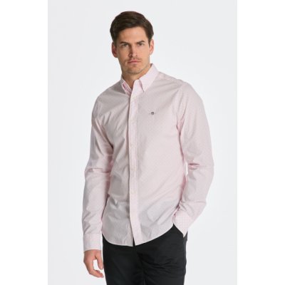 Gant košile slim Banker DOT BD růžová – Zboží Mobilmania