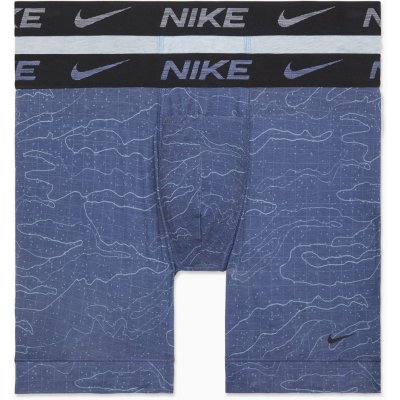 Nike Dri-Fit ReLuxe Boxer Brief 2P navy coded print/worn blue heather – Zboží Mobilmania