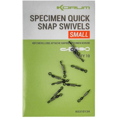 Korum Obratlíky Specimen Quick Snap Swivel Large – Zboží Dáma