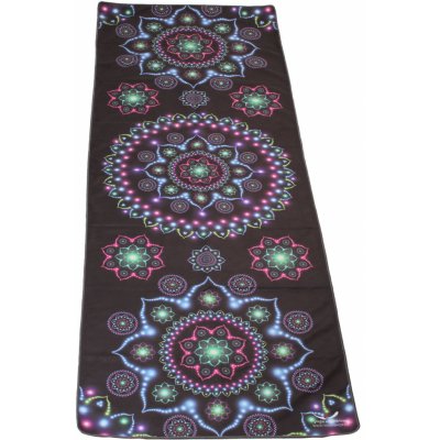 Yogashop Protiskluzový ručník na jógu Mandala Dark 180 x 61 cm