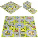 Ecotoys Velká pěnová podložka EVA pro děti Město 90,5x90,5 cm 21 ks – Zboží Dáma