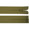 Zip Kostěný zip No 5 délka 70 cm bundový, malé, 298 zelená khaki tmavá