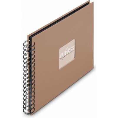 Hama album klasické spirálové FINE ART 28x24 cm, 50 stran, mousse, černé listy – Zboží Dáma