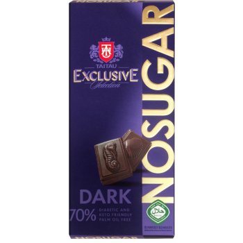 Taitau Exclusive Selection Hořká čokoláda bez cukru 70% 100 g