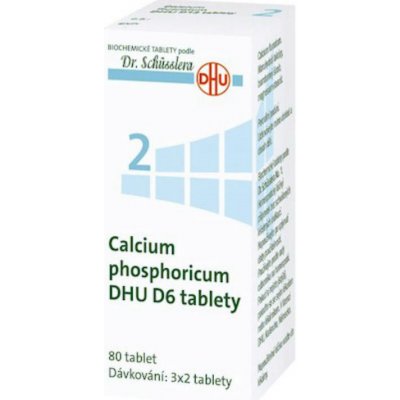 CALCIUM PHOSPHORICUM DHU POR D6 TBL NOB 80 – Zboží Mobilmania