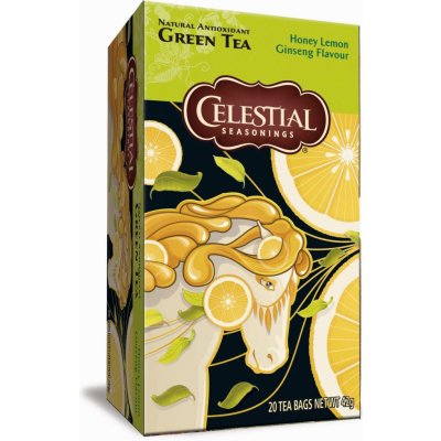 Celestial Zelený čaj s medem ženšenem a citrónovou trávou 20 sáčků