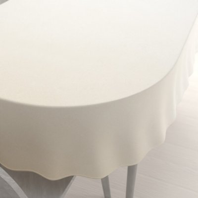 Biante Teflonový oválný ubrus TF-131 Šampaň bez vzoru 120x160 cm – Zboží Mobilmania