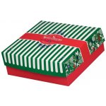 Gastro obaly s.r.o.Papírová krabice na vánoční cukroví s alu hliníkem 25x25x8cm