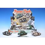 Tank kov 12cm na zpětné natažení 3 druhy 12 ks v boxu – Zboží Dáma