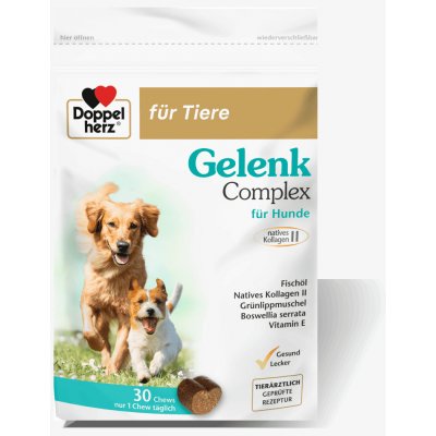 Doppelherz Gelenk Complex žvýkací tablety pro psy 2 x 30 tbl 95 g – Hledejceny.cz