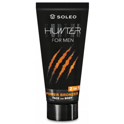 Soleo HUNTER for men pre mužov power bronzer face and body krém do solária 150 ml – Hledejceny.cz
