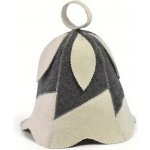 Velforia Čepice Květinový tvar šedobílá – Zboží Dáma