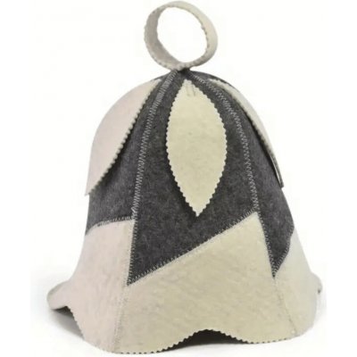 Velforia Čepice Květinový tvar šedobílá – Zboží Dáma