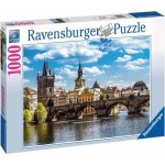 Ravensburger Praha: Pohled na Karlův most 1000 dílků – Zboží Dáma