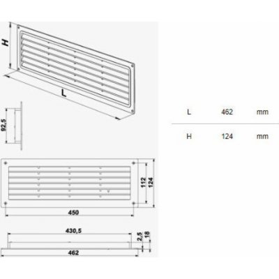 Haushalt MV 450 462 x 124 mm bílá – Hledejceny.cz