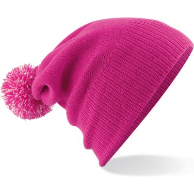 Beechfield Zimní čepice s bambulí B450 Fuchsia – Hledejceny.cz