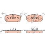GDB2266 TRW Sada brzdových destiček, kotoučová brzda – Sleviste.cz