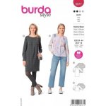 Střih Burda červený 6077 - balonové šaty, halenka – Zboží Dáma