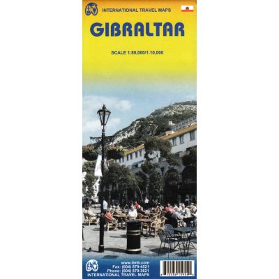 Gibraltar, mapa 1:10tis. ITM