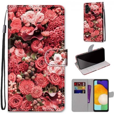 Pouzdro Trendy Cross case Růžová zahrada – Samsung Galaxy A13