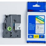 Brother TZE-M921, TZ-M921, 9mmx8m, černý tisk/matně stříbrný podklad, originální páska – Zboží Dáma