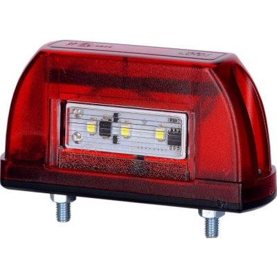 Svítilna registrační značky 5 Led 12v 24v Červená Horpol – Hledejceny.cz